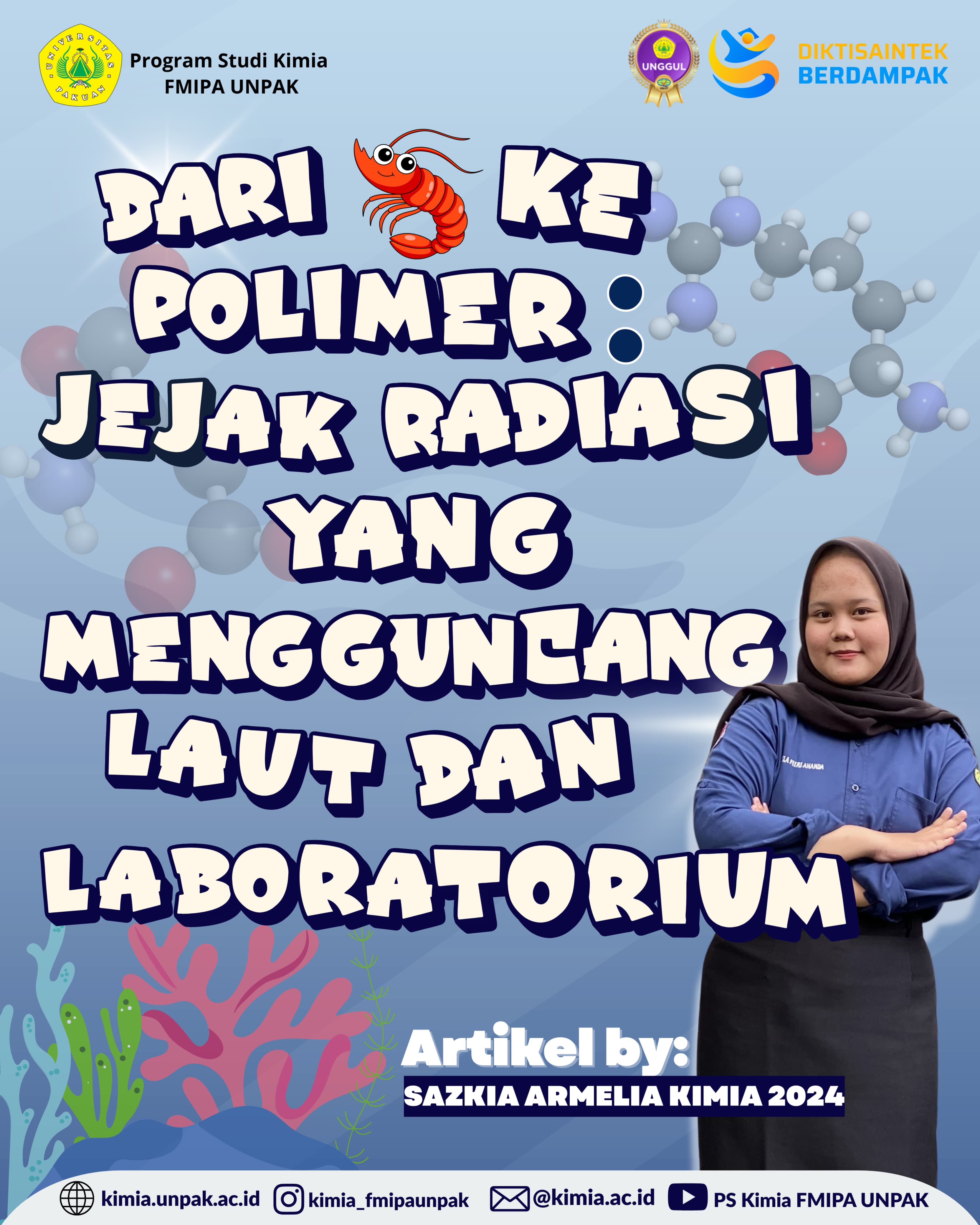 Analisis Kimia Lingkungan dan Material: Kasus Udang Radioaktif sebagai Pemicu Perubahan Polimerisasi dan Kontaminasi Kimia